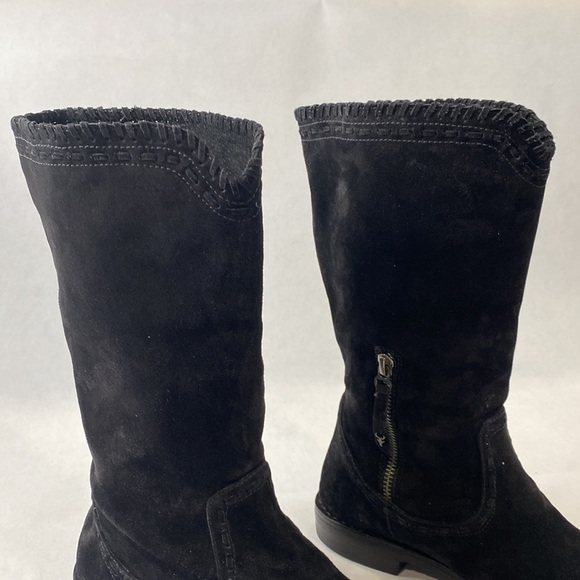 Trask Audra unlined suede boot black western - Picture 2 of 11